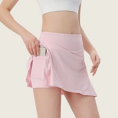 댄스 심플 운동 배드민턴 A라인 골프 스판 여자 스포츠용 치마 요가 테니스 노출 방지