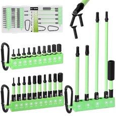 SHAOHUA 2.5cm(1인치) 5.1cm(2인치) 10.2cm(4인치) 15.2cm(6인치) 육각 헤드 앨런 렌치 드릴 비트 세트 미터법 및 Sae Allen 키 세트, G. 육각 드릴 비트 25MM+50MM+100MM+15