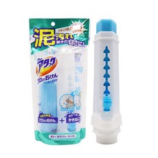 日本增白皂衣領皂，快速清潔去黃增白，局部去污強效去污皂，酵素重點去污棒皂，洗衣皂洗衣棒去汙棒, 1個, 伸縮皁棒+增白皁