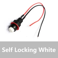 케이블 잠금 자동 DS 213 원형 단추 스위치 순간 리셋 푸시 10mm 5 개 20, 03 5PCS, 02 Self locking White