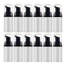 플라스틱 거품 12 펌프 청소용 속눈썹 30ML 디펜서 얼굴 비누, 12pcs, 30ml 용량, bla