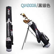 PGM 高爾夫球桿袋 支架槍包, 黑銀色, 黑銀色