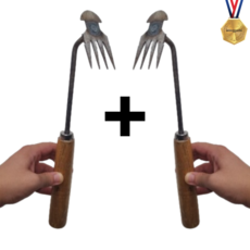 1+1 제초호미 잡초제거용 원예 제초 호미, 2개 2개