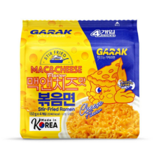 GARAK MAC&CHEESE 가락 맥앤치즈 볶음면, 4개