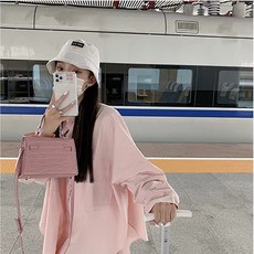 핑크 캐주얼 셔츠 긴팔 자외선 차단 t031