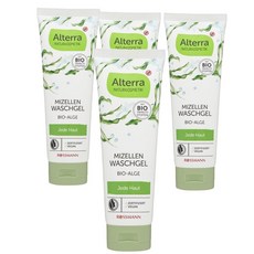 독일 알테라 Alterra washing gel algae 해조류 미셀라 워시 젤 바디워시, 4개, 125ml