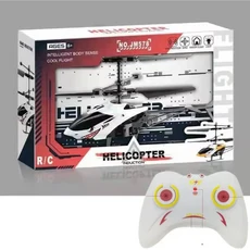 소년 선물 플라스틱 RC 헬리콥터 흰색 노란색 검정색 USB 충전 비행 헬리콥터 장난감 2 채널 충전식 드론, 04 white-remote control