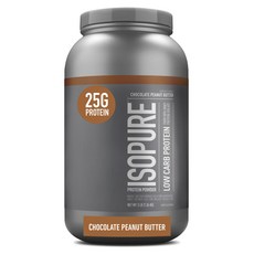 Isopure ISOPURE低碳水分離蛋白粉 巧克力花生醬口味, 1個, 1.36kg