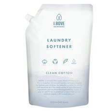 아이보브 베이직 고농축 클린코튼 아기 유연제 리필, 1.2L, 1개