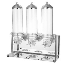 시리얼디스펜서 트리플 스텐 스틸 멀티 뷔폐 업소용, 1개, 사펠레 목재 문형 / 8L (듀얼 헤드)