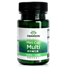 SWANSON 美國斯旺森 綜合維生素膠囊 30顆 單月包裝 B群 維生素C 維生素D 維生素E 原裝進口, 1個