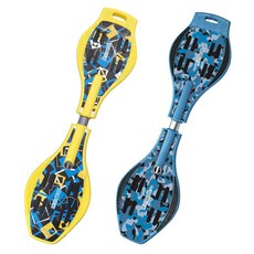 成功 S0323 極光輪蛇板 (第二代) 兒童滑板 閃光輪 扭腰滑板, 藍, 1個