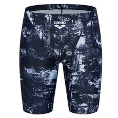 백화점상품 아레나 남성수영복 플로잉 4부 블랙 심플한 남자스윔웨어