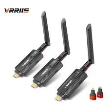 200M 5G 무선 HDMI 연장기 오디오 송수 어댑터 TV 박스 카메라 노트북 PC 프로젝터로, 02 1 TX 2 RX