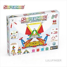 [룰루핑거] SUPERMAG 슈퍼맥 0652 프로젝트 멀티컬러 60 STEM 자석완구 자석교구 자석블럭 3F-복층-402, 없음