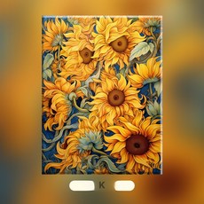 피포페인팅 DIY 풍경화 그리기 세트 봄 테마 30 x 40cm, 30x40 단단한 나무 내부 프레임, 1개, K