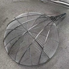 대형 뜰채 붕어 낚시 스텐뜰망 뜰채망 횟집, 지름34cm 체머리+나무손잡이