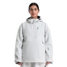 GSOU SNOW 여성용 스노우보드 재킷 배기 스키 남성용 스노우 후드 코트 방수 방풍 등산 하이킹 따뜻한 회색. XL 289566