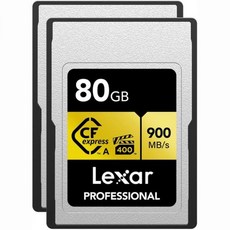 Lexar CFexpress Type-A 80GB 골드시리즈 프로페셔널 메모리카드, Lexar CFexpress Type-A 80GB 골드