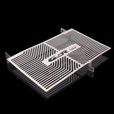 오토바이 라디에이터 그릴 가드 쿨러 냉각 커버 보호, 2. 실버