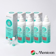 메니콘 메니케어 플러스 250mL 다목적용액 4개 구성 / 하드렌즈 드림렌즈 관리 용액