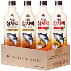 사조 참치액900g 2+사조 참치액 칼칼한맛900g 2, 1세트, 900g