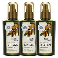 포레스트스토리 아르간 트리트먼트 헤어 오일, 120ml, 3개