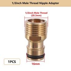 스레드 황동 니플 가든 커넥트 호스 어댑터 M22 24 수도꼭지 커넥터 워터 피팅, 0304, 04 0304
