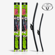 도요타 웁시 발수코팅 실리콘 와이퍼 간편날교체 운전석 조수석 세트, 시에나 (11년~현재)