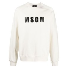 MSGM 로고 프린트 스웨트셔츠