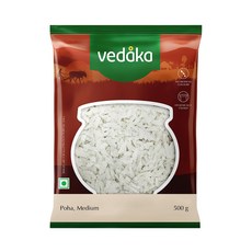 Vedaka Medium Poha 1 kg, 2개, 500g