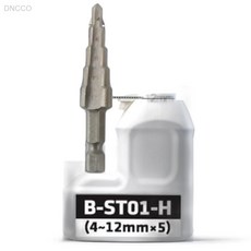 베스토 육각샹크 스텝드릴 4 12mm 5단 임팩드릴용기리 다용도드릴비트 금속가공비트, 1개