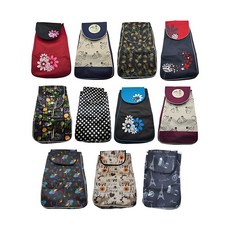 교체용 시장가방 핸드카트 가방만 시장캐리어 천교체, 3. 블랙_플라워 (기본형), 1개, 블랙플라워