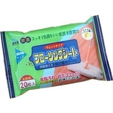 nek 地板濕巾 20枚入 木地板清潔 檸檬清香, 1個