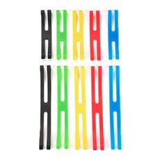 보관 H 자형 다용도 실리콘 스트랩, 10개, 멀티