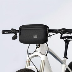 락브로스 자전거 킥보드 핸들바 가방 투웨이미니 크로스백 방수 2in1, 1개, BLK