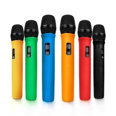 실리콘 무선마이크 보호 커버 마이크 낙하 방지 노래방 관리용, 1개