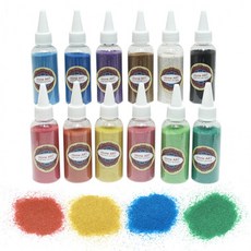 스톤아트_석분 100G 단품_12색 샌드아트, 흰색, 1개