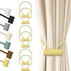 hion 마그네틱 커튼 타이백 골든 6팩 버클 홀드백 홀더 후크 두껍거나 침실 사무실 가정 장식용 얇은 클립