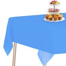 파티우 사각형 일회용식탁보 블루 274 x 137cm, 1개, 1개