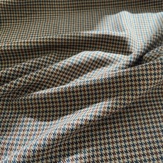 CRT 040 탐나요 잔 체크 무늬 원단 하운드 패턴 패브릭 대폭 천, 1개, 블루