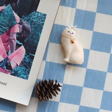 프렌치머스터드 고양이 캔들 - 화이트머스트향, 화이트