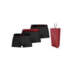 휴고 로고 웨이스트밴드 코튼 복서 브리프 3팩 세트