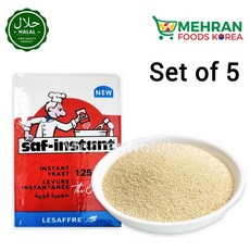 SAF Instant Yeast Red 125g / 사프 인스탄트 이스트레드 (효모), 5개