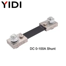 전기 DC 전류 션트 저항기 계량기 측정 0 100V 디지털 전압계 전류계 저항 50A 100A, DC 0-100A Shunt