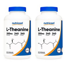 뉴트리코스트 L-테아닌 200mg 캡슐, 240정, 2개
