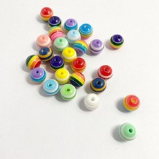 큰원형줄무늬 비즈 공예 부자재 만들기 (opp타입) DIY diy재료 나무재료 공예 만들기재료 공예재료 지끈 좋은친구들 환경구성용품 미술용품+셀러팩토리Shop, 빠른배송