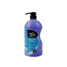 蒙馬特 無毒廣告顏料 DIY油畫顏料 兒童顏料 流體畫 丙烯顏料 水彩, 群青1L單瓶