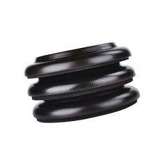 Grand Piano Floor Contact Cups Set of 3 Recessed Caster Holders with Measured Profile compatible w, 사이즈 이미지 참고, 3개, Brown