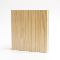 소품제작용 목공 교육용 집성목 스트링아트재료 미송집성목, 1개, 24(두께)x250(폭)x250(길이)mm